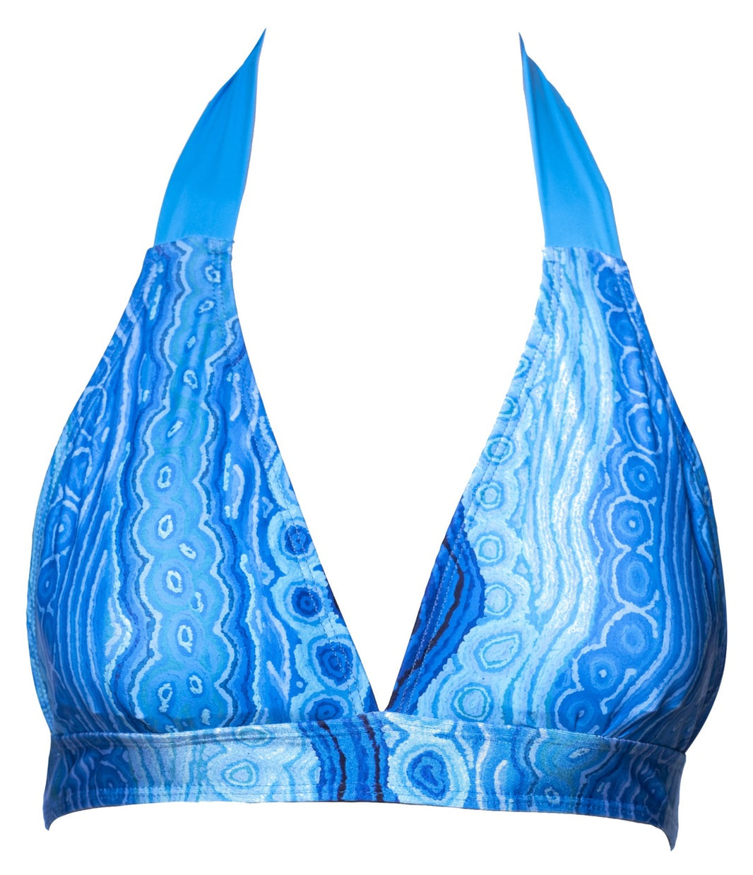 Lappi Lappi Padded Halter Triangle Bikini Top